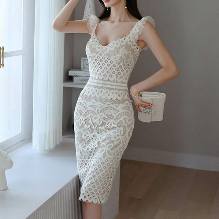 楽天市場】【P2倍&クーポン有】 パーティー ドレス レース ワンピース  