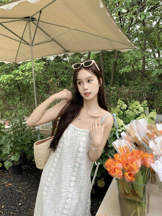 楽天市場】【P3倍&クーポン有】刺繍 スクエアネック フレア ワンピース  