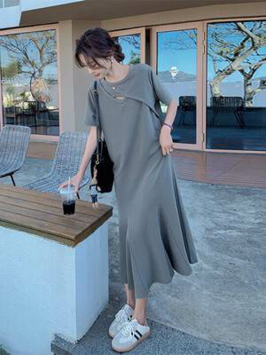 楽天市場】【P2倍&クーポン有】アンクル丈 フレアワンピース  