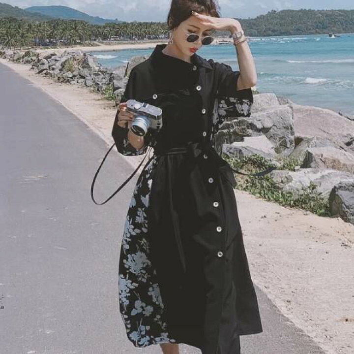 楽天市場】【P3倍&クーポン有】花柄 リボン ウエストマーク ロング  