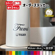オーダーメイド カッティングステッカー【横10～横30cm1行用】 オリジナル作成 屋外用防水シール フォン…