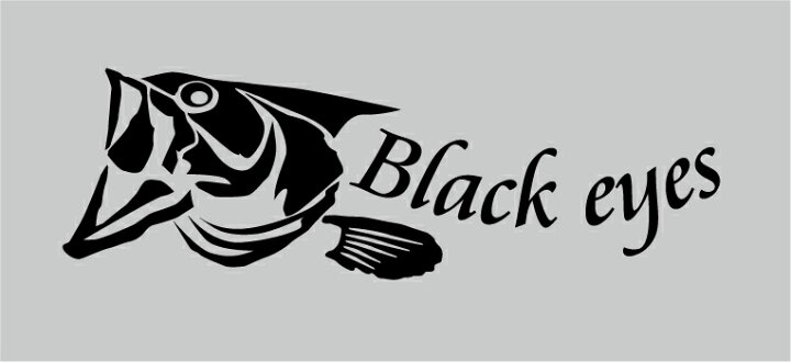 楽天市場 横cm ブラックバス Black Eyes 釣りステッカー 車 ステッカー 釣り バス釣り タックルボックス クーラーボックスフィッシング カッティング シール 防水 ステッカー カッティングステッカー カラー18色 メール便 送料無料 ステッカー専門店