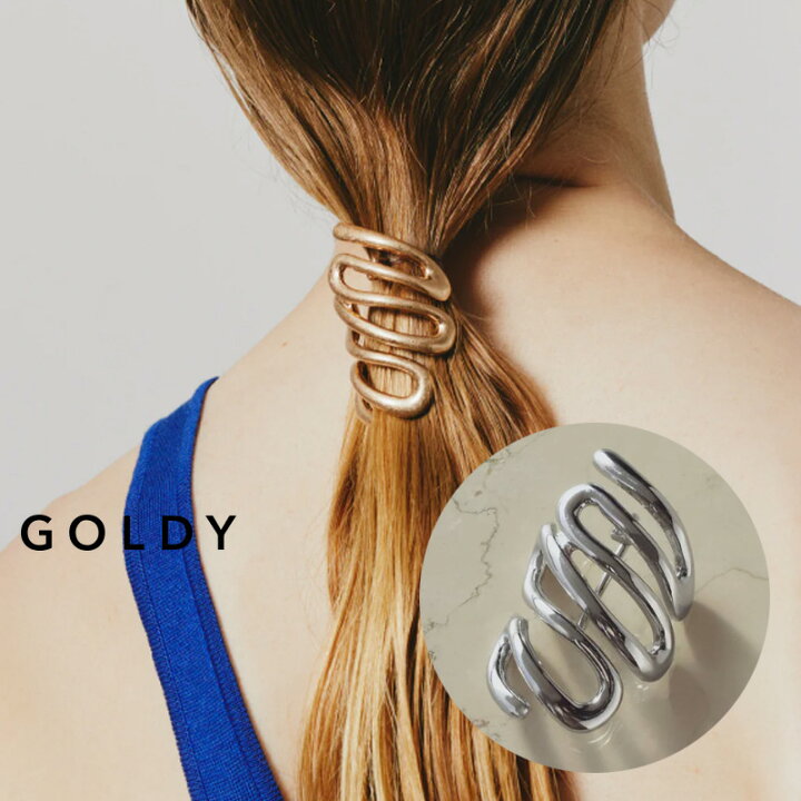 楽天市場】【即納】スクリブル ライン ヘアカフ GOLDY ゴールディ 