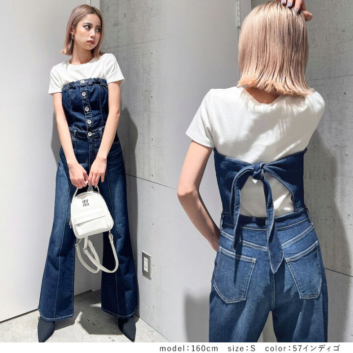 GYDA♡バックリボンデニムロンパース♡ GYDA（ジェイダ 