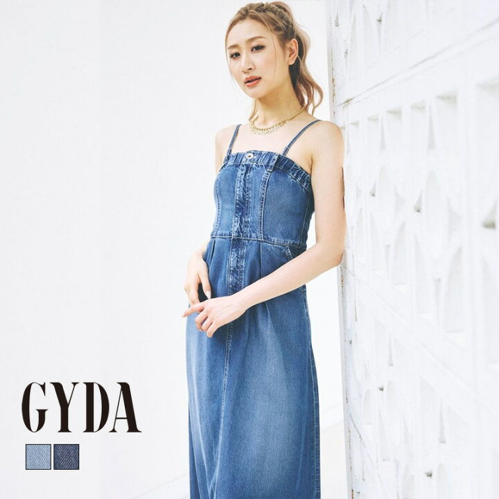 楽天市場】【即納】ベアデニムロングワンピース GYDA ジェイダ 