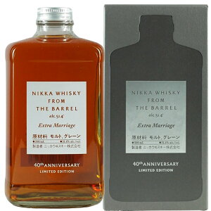 �y�P�i�z���i�z�j�b�J�E���X�L�[ �t�����E�U�E�o���� �G�N�X�g���}���b�W 500ml �r�� �O���t�y���s�A���i�E���ʌ���z�t�����U�o����NIKKA FROM THE BARREL Extra Marriage 40th Anniversary Limited Edition [�E