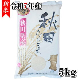 ＼先着クーポン発行！4月4日(土)8：00より／【送料無料[単品配送品]】【秋田県産】 【精米】新米 あきたこまち　5kg【令和7年産】[rice]