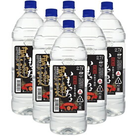 【送料無料 単品配送品】芋焼酎 いもっちょ 黒麹仕込み 25° (2700ml×6本)(4951812300801x6) (送料無料は沖縄・離島を除く)