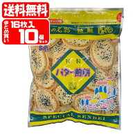 ＼先着クーポン発行 ！5月9日(土)8:00より／【送料無料[単品配送]】特製 バター煎餅 1ケース (16枚入×10…