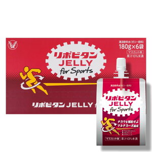 リポビタンゼリー for sports 6個パック (180g×6袋)(4987306064447x6) 大正製薬
