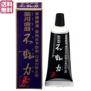 【10/30(木)限定!楽天カードでポイント8倍!】歯磨き ハミガキ 歯磨き粉 美の友 薬用自然派はみがき 不動力 80g 医薬部外品 送料無料