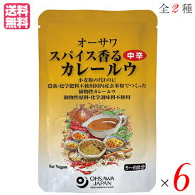 カレー カレー粉 カレールー オーサワ スパイス香るカレールウ 120g 全2種 選べる6袋セット