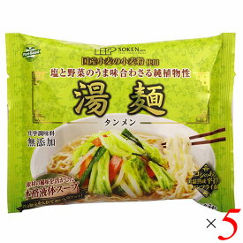 創健社 湯麺（タンメン） 112g 5個セット インスタントラーメン ヴィーガン インスタント麺