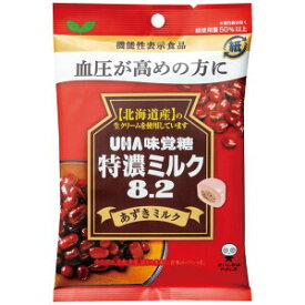 【送料無料】8個セット　UHA味覚糖 機能性表示食品 特濃ミルク8.2 あずきミルク　93g