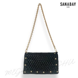 ラフィアバッグ　【ニーナ　Nina】　フレンチブランド＜サナベイパリSanabay Paris＞　高級ラフィア　Raffia Bag　かごバッグ