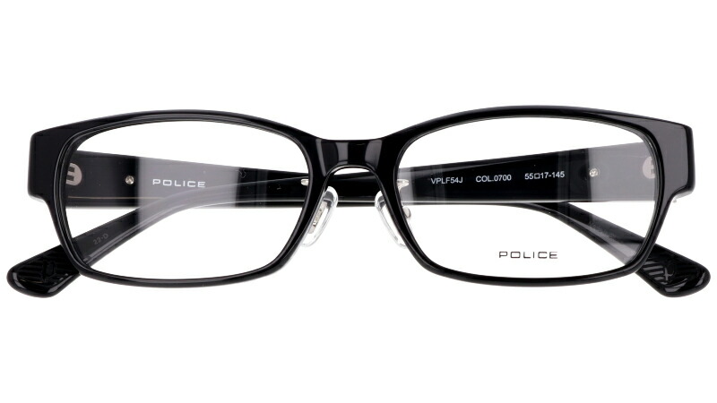 楽天市場】POLICE ポリス vplf54j-0700 ブラック 黒 黒ぶち眼鏡 眼鏡