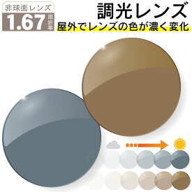 楽天市場 1 67 調光 レンズ交換の通販
