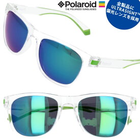 POLAROID ポラロイド pld2122s-0ox5z PLD2122/S 0OX5Z クリア 透明 グリーン ミラーレンズ 偏光サングラス Polarized UltraSight 偏光 サングラス ！ 軽い ゴルフ バイク 釣り メンズ レディース 男女兼用