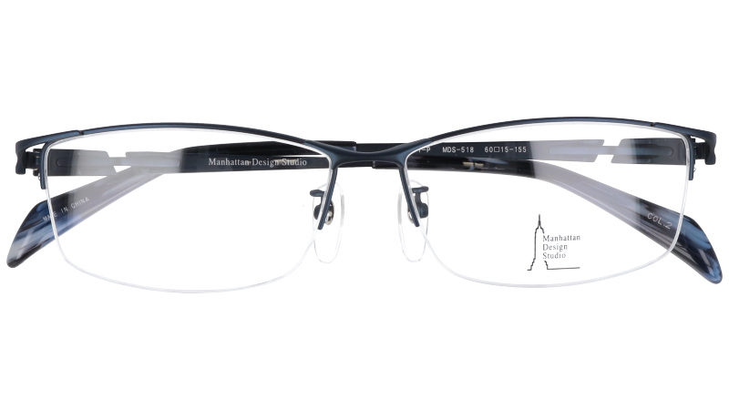 楽天市場】キングサイズ メガネ mds-518-2 マットネイビー XXLの眼鏡