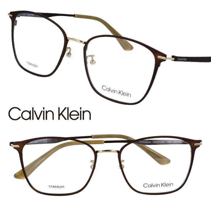 楽天市場】Calvin Klein カルバンクライン ck21136a-200 ブラウン  