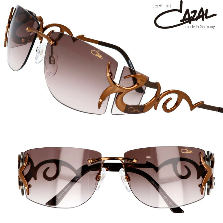楽天市場 Cazal カザール Mod 9019 003 国内正規品 ブランド 高級 サングラス Cazal サングラス 芸能人 フチなし 縁なし ツーポイント Uvカット 紫外線カット Uv400 メンズサングラス レディースサングラス 高級サングラス ゴールド メガネサングラス のdouraku