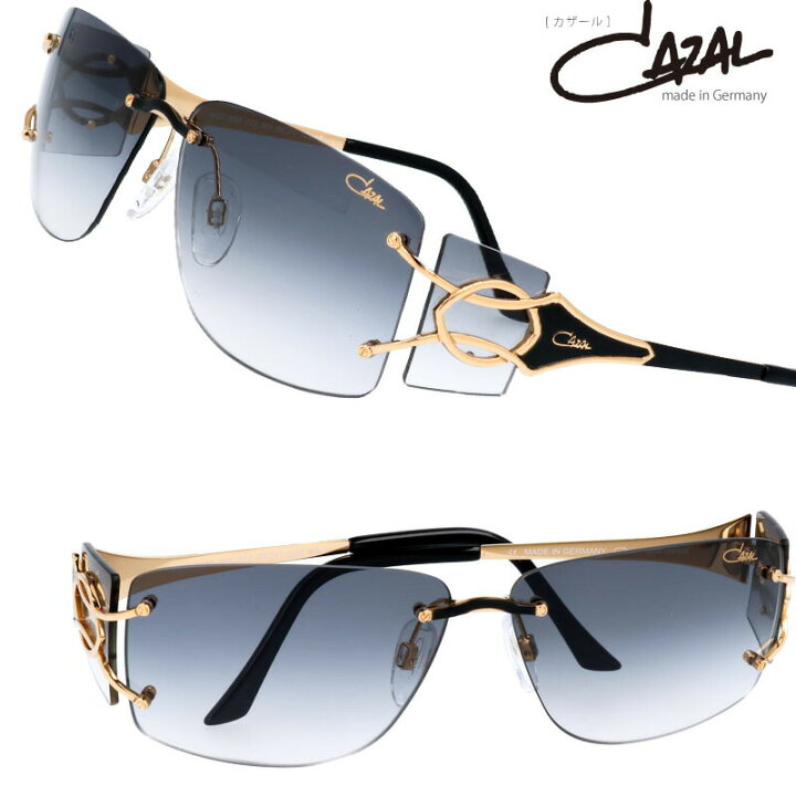 楽天市場 Cazal カザール Mod 9095 001 国内正規品 ブランド 高級 サングラス Cazal サングラス 芸能人 フチなし 縁なし ツーポイント Uvカット 紫外線カット Uv400 メンズサングラス レディースサングラス 高級サングラス ブラック ゴールド メガネサングラス のdouraku