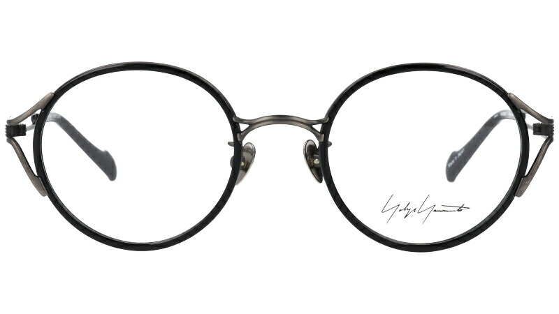楽天市場】ヨウジヤマモト 19-0052-3 ブラック 黒 丸眼鏡 メガネ