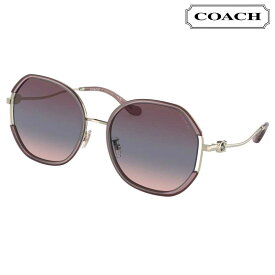 COACH コーチ サングラス HC7144BD 94160J 59サイズ パープル ゴールド ブルー ピンク グラデーション UVカット 紫外線カット 紫外線対策 ブランドサングラス ロゴ レディース 女性 10代 20代 30代 40代 50代 60代 おしゃれ 日焼け防止 有名ブランド プレゼント 贈り物