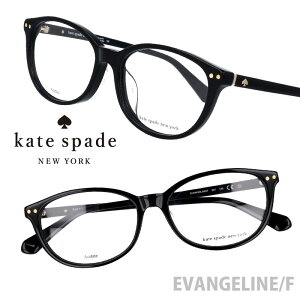 kate spade newyork ケイト・スペード ニューヨーク evangeline 807 ブラック 黒 眼鏡 メガネ おしゃれ 可愛い かわいい プラスチック レディース 女性用 ギフト プレゼント ロゴ