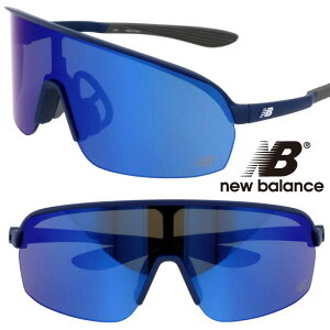 new balance サングラス 偏光 NB08112 C06P ネイビー ブルー ミラーレンズ NB ニューバランス スポーツサングラス 偏光サングラス 度付き不可 UV対策 ブランド スポーツ ゴルフ ジョギング 野球 ラン