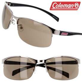 Coleman コールマン co2012-2 シルバー ブラウン サングラス UVカット 紫外線カット 紫外線対策 メタル メンズ レディース シンプル プレゼント 贈り物