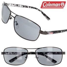 Coleman コールマン co2037-1 ガンメタル ライトグレー サングラス UVカット 紫外線カット メタル メンズ レディース シンプル プレゼント 贈り物