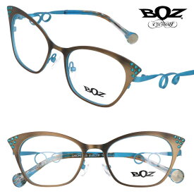 BOZ ボズ メガネ CHICHI Col 5520 51.5□18 ブルー ゴールド made in france フランス製 眼鏡 メガネ 眼鏡フレーム メガネフレーム 個性的 送料無料