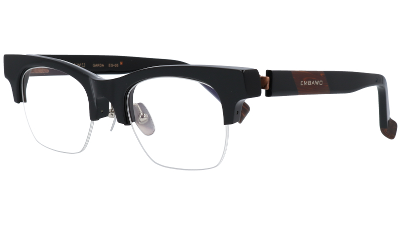 楽天市場】EMBAWO エンバオ eg-05n-1 GARDA ブラック 黒 眼鏡 メガネ