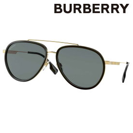 BURBERRY BE3125 101781 59 Oliver バーバリー 偏光サングラス ブラック ゴールド ダークグレー UVカット 紫外線カット 紫外線対策 偏光レンズ burberry ブランドサングラス メンズ 男性用 送料無料