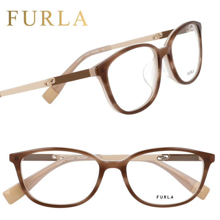 楽天市場】FURLA フルラ vfu527j 0d34 ウェービーベージュ 茶 眼鏡 