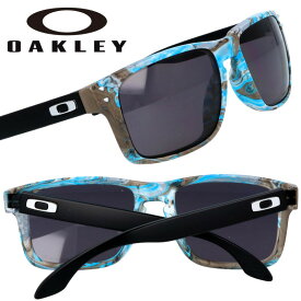 サングラス オークリー OAKLEY oo 9244 5856 HOLBRK ホルブルック サンクチュアリ スワール 水色 スカイブルー マーブル模様 UVカット 紫外線カット PRIZM プリズムレンズ 偏光レンズ メンズ 男性用 レディース 女性用 スポーツ 海 山 アウトドア 送料無料