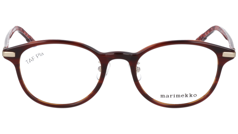 marimekko マリメッコ 32-0072-02 ブラウン 北欧 フィンランド 10代 20代 30代 40代 眼鏡 メガネ 眼鏡フレーム  メガネフレーム おしゃれ オシャレ かわいい 可愛い 上品 エレガント シンプル レディース 女性用 ライフスタイルブランド ご褒美 ギフト  プレゼント 