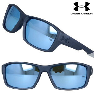 サングラス アンダーアーマー UNDER ARMOUR UA FANATICAL 09vz0 ブルー グレー ミラーレンズ スポーツブランド UVカット 紫外線カット 高級サングラス スポーツ 男女兼用 ジョギング ランニング ウォ