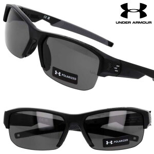 サングラス アンダーアーマー 偏光 UNDER ARMOUR UA FANATICAL 2 O6WM9 マットブラック グレー ミラーレンズ 偏光レンズ 偏光サングラス スポーツ ブランド UVカット 紫外線カット スポーツブランド 軽