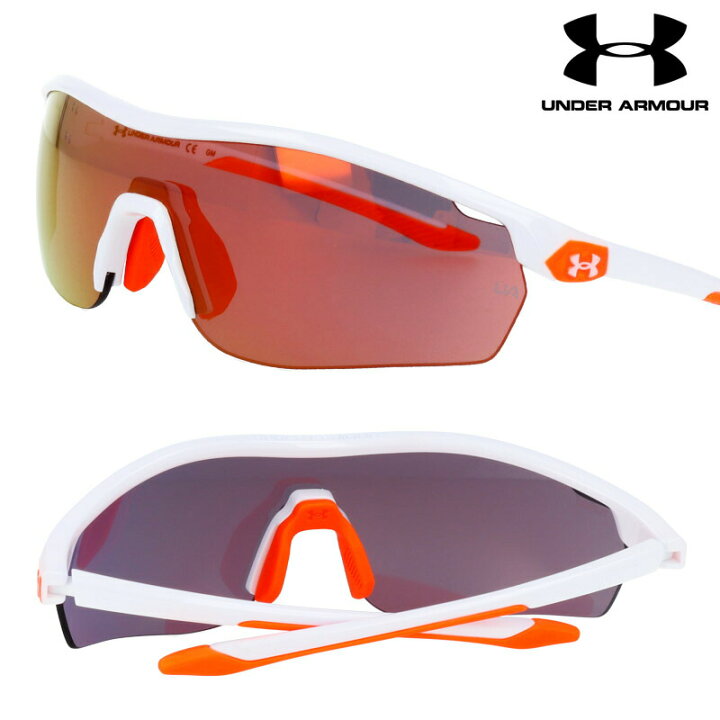 楽天市場 Under Armour アンダーアーマー Ua7001 Ixn50 ホワイト 蛍光オレンジ スポーツブランド サングラス Uvカット 紫外線カット 男性用 代 30代 40代 50代 プレゼント 贈り物 メンズサングラス 高級サングラス 誕生日 ランニング 野球 草野球 甲子園 ギフト ミラー