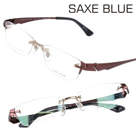 SAXE BLUE ザックスブルー sb-7126 c-1 ゴールド ワイン 眼鏡 メガネ フレーム チタン メンズ 男性 made in Japan 日本製 ビジネス シャープ シンプル お洒落