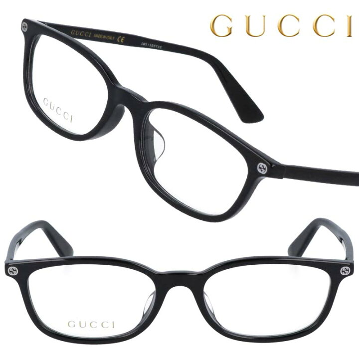 楽天市場】GUCCI グッチ 眼鏡 gg0123oj001 ブラック 黒縁 メガネ  