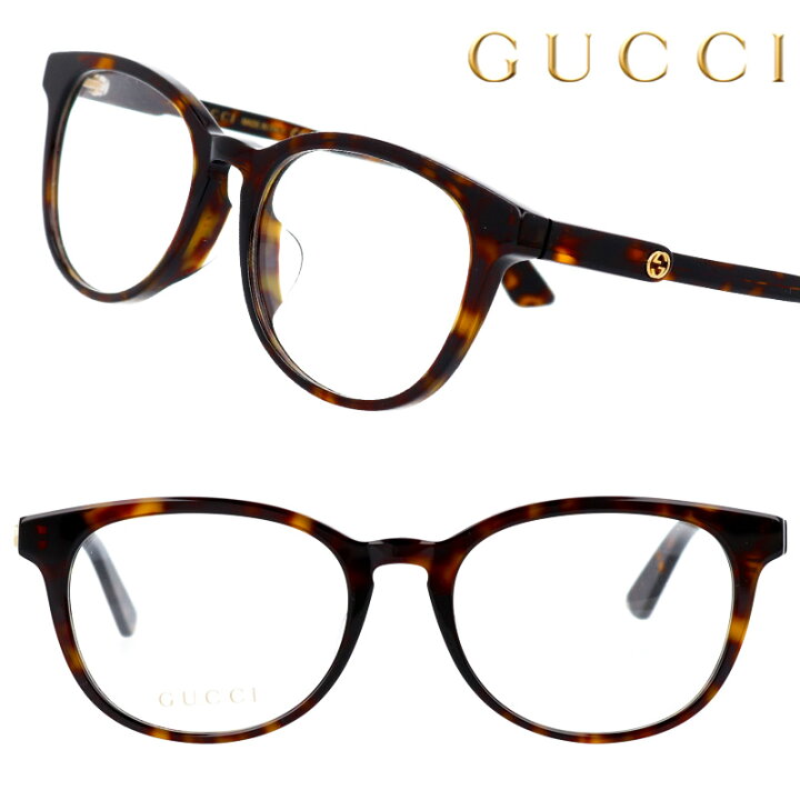 楽天市場】GUCCI グッチ 眼鏡 gg0866oa-005 ブラウンデミ メガネ  