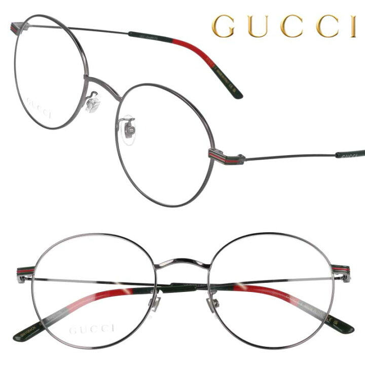 楽天市場】GUCCI グッチ 眼鏡 gg1054ok-004 ガンメタル メガネ メガネ 