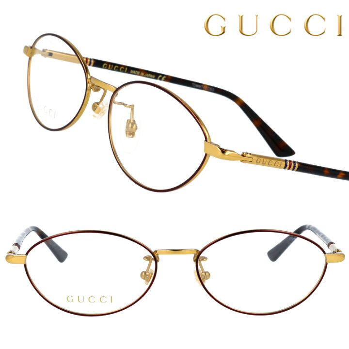 楽天市場】GUCCI グッチ 眼鏡 gg0949oj-002 ブラウン ゴールド メガネ  