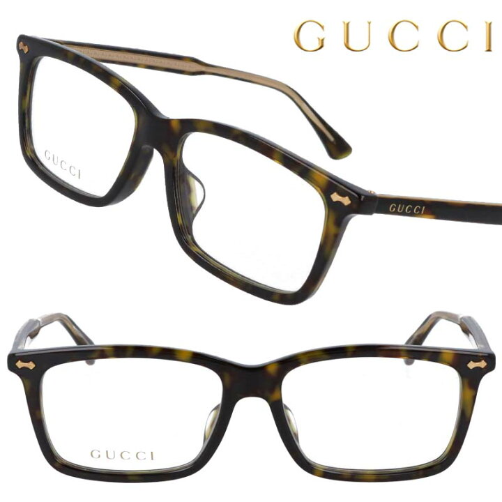 楽天市場】GUCCI グッチ 眼鏡 gg0191oa-002 デミブラウン べっ甲 