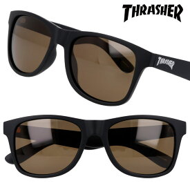 THRASHER thrasher スラッシャー 1013-bk-brp サングラス ブラック ブラウン 偏光レンズ くもり止めレンズ Anti-fog Polarized おしゃれ お洒落 ストリート スケートボード UVカット 紫外線対策 サブカル サブカルチャー 愛用 有名人 芸能人 三代目 ワンオク 釣り ゴルフ