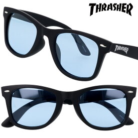 THRASHER thrasher スラッシャー 1027-bk-lbl サングラス ブラック ライトブルー 偏光レンズ くもり止めレンズ Anti-fog Polarized おしゃれ お洒落 ストリート スケートボード UVカット 紫外線対策 サブカル サブカルチャー 愛用 有名人 芸能人 三代目 ワンオク 釣り ゴルフ