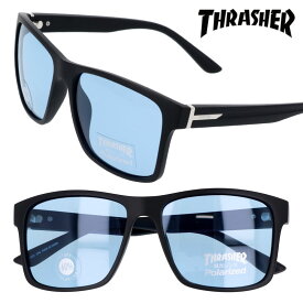 THRASHER thrasher スラッシャー gail1023-bk-lbl サングラス ブラック 黒 おしゃれ お洒落 ストリート スケートボード UVカット 紫外線対策 偏光レンズ